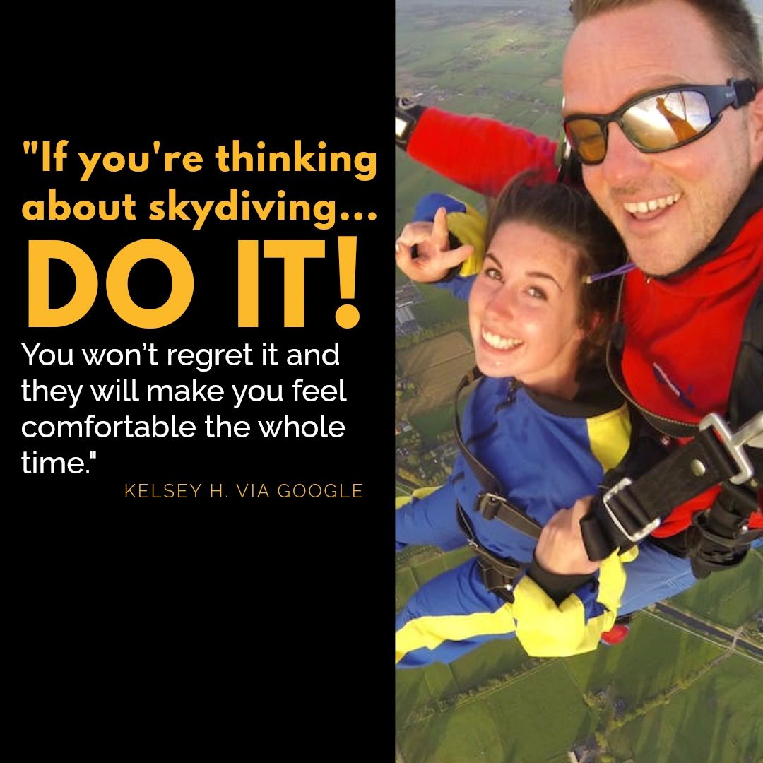skydive_phoenix's tweet photo. We know skydiving can be a bit intimidating at first, but you don't just have to take our word for it when we say the thrill is worth it! With #SkydivePhoenix, you can trust that this is going to be a positive experience. Let's get you in the sky! #Skydive https://t.co/vxN21Kjbig