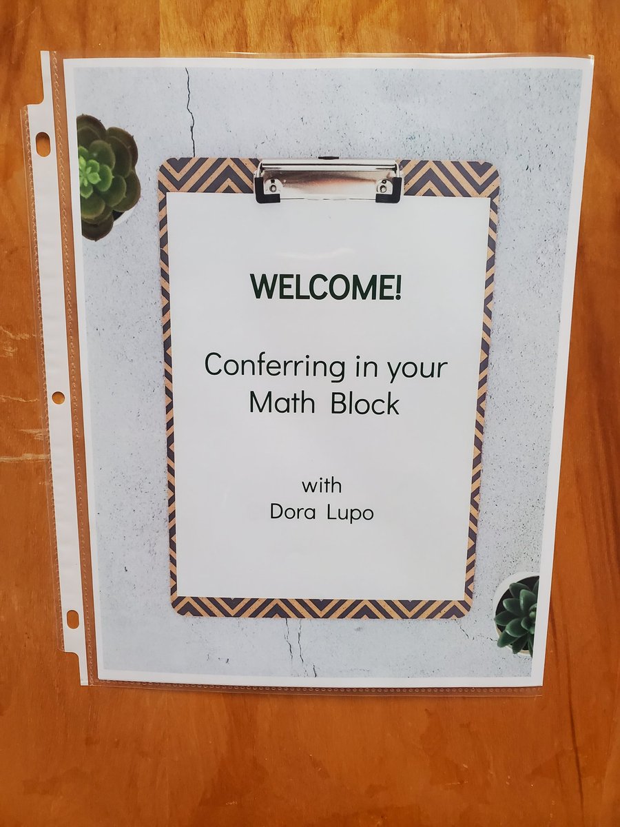 Continuing to spread the importance of conferring in your math block 🤗🧮🔢✏️✍️👩‍🏫❤️! #LEHSD #lovemath #notjustforELA