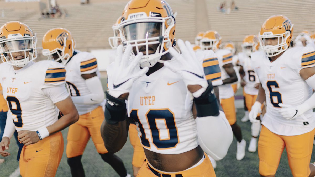 UtepZay's tweet photo. We’re Bednarik, Nagurski, and Butkus award watch list nominee Tyrice Knight (1️⃣0️⃣) days away from UTEP football’s season opener against Jax. State! https://t.co/onBWwaK0rl