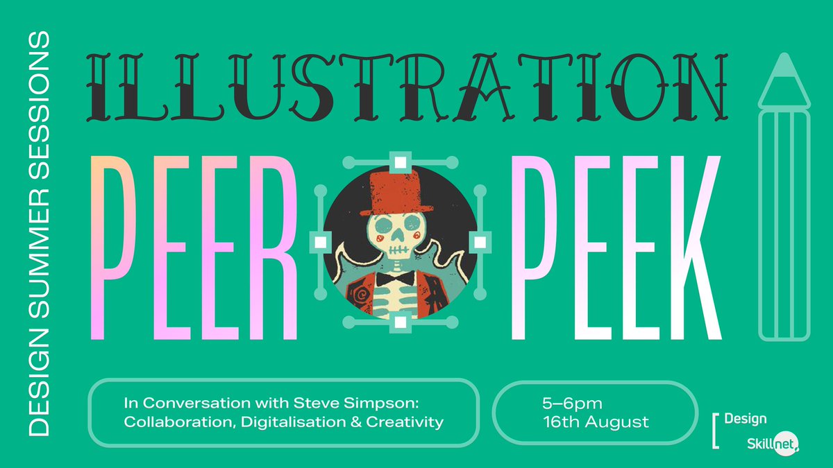 🎙Tune in at 5pm for a Conversation with multi-award-winning illustrator @SteveSimpson on Collaboration, Digitalisation & Creativity as part of our #designsummersessions ℹ bit.ly/DSSess2023