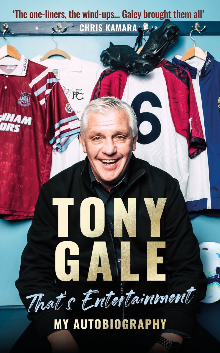 Tony Gale, West Ham legend and commentating icon, will be joining us in store to sign copies of his autobiography, That’s Entertainment! This is on Friday 1st September at 1PM. This event is ticketed. Details can be found via the link in our bio.