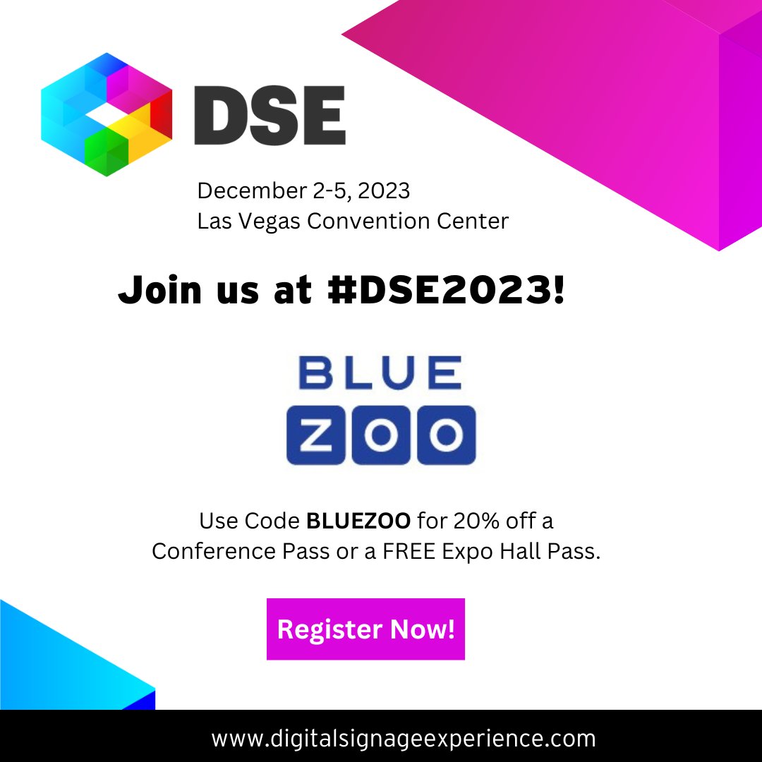We're exhibiting at #DSE2023! Will you be there?

#dooh #doohadvertising #oohadvertising #ooh #oohmedia #digitalsignage #digitalsignagesolutions #oohads

digitalsignageexperience.com