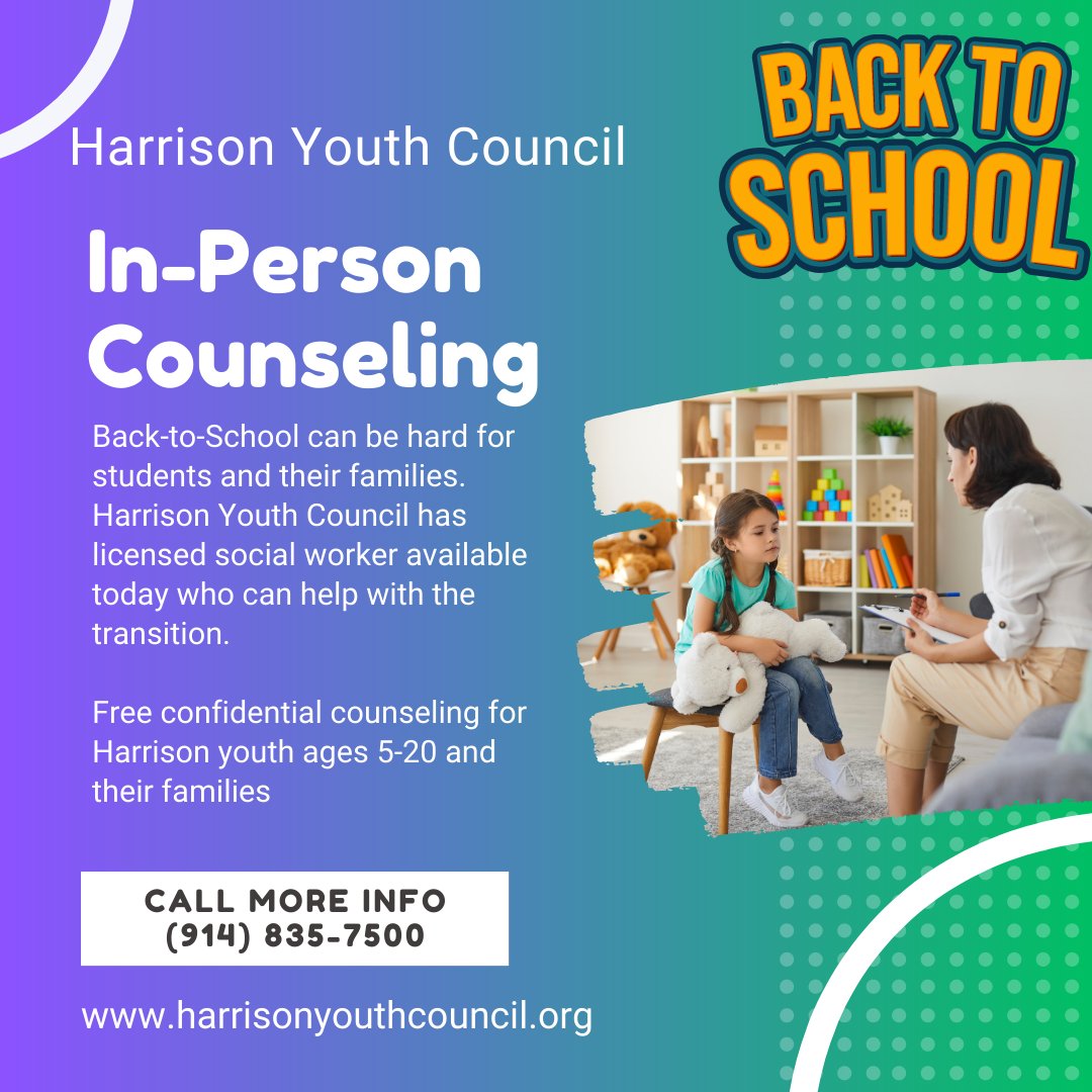 HarrisonYouth's tweet photo. For many students, going back to school can bring on feelings of anxiety, stress, and even depression. Learning how to manage those feelings ahead of the new school year can ensure students have the necessary coping tools for a healthy transition. https://t.co/3FkWZt7TeY