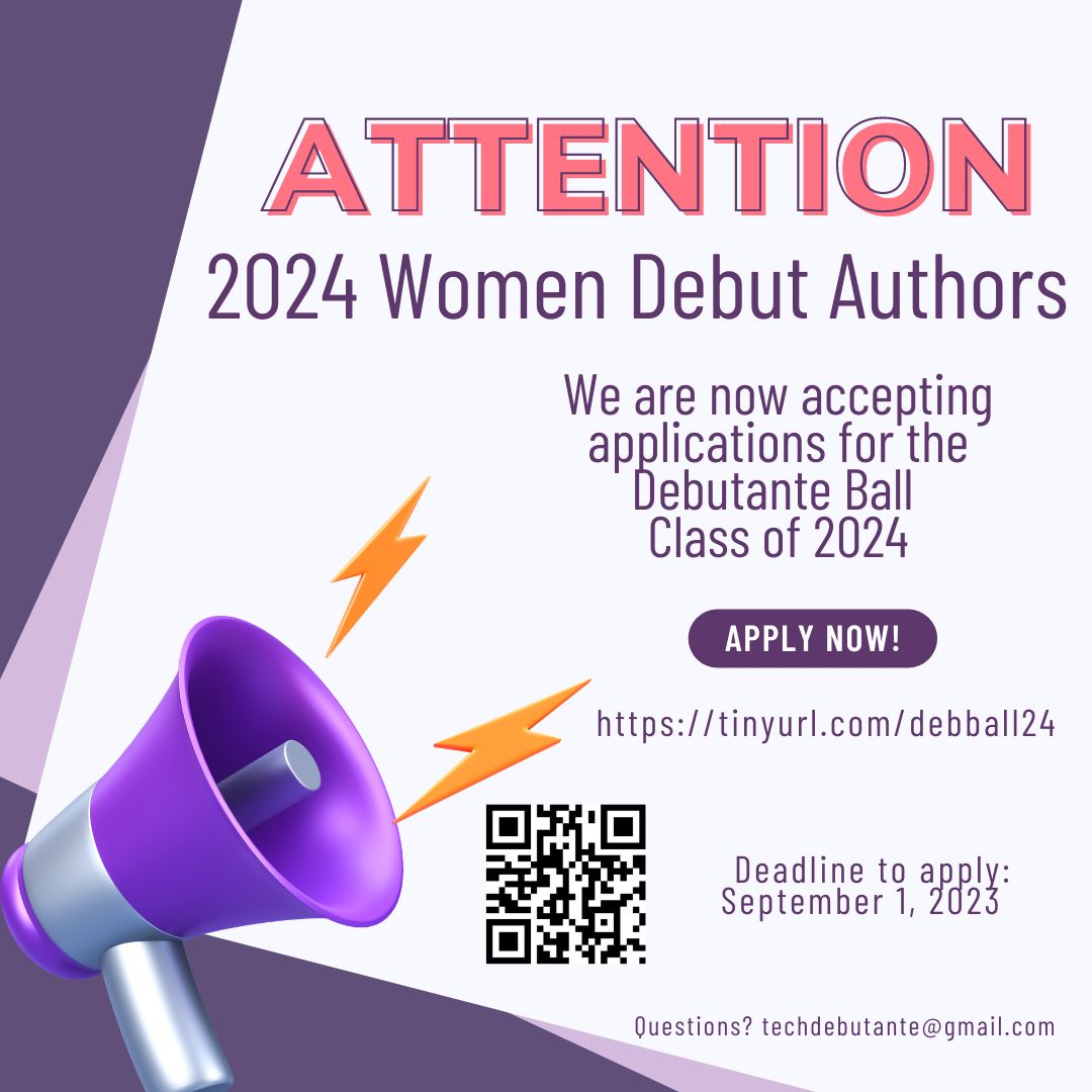 Female identifying debut authors with a book released between Oct 2023 and Sept 2024, are invited to apply to the Debutante Ball Class of 2024.

The Deb Ball is a great way to build your own community to help you through the wonderful and sometimes confusing debut year.