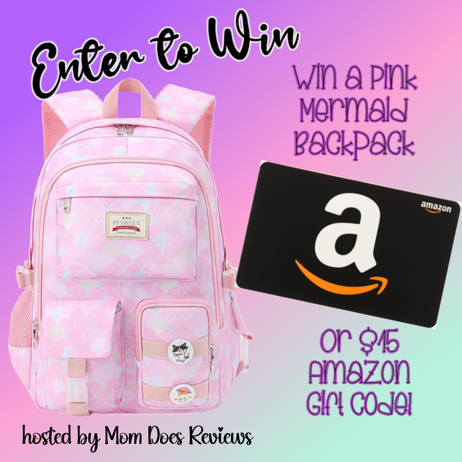 pamelamaynard's tweet photo. #Win $15 Amazon GC or a Pink Mermaid Backpack - Perfect for Barbie fans and #Back2School23 Ends 8/31, enter the other giveaways in the Old School Giveaway Hop! https://t.co/NzH3adf4Jd https://t.co/rOThuntaXJ