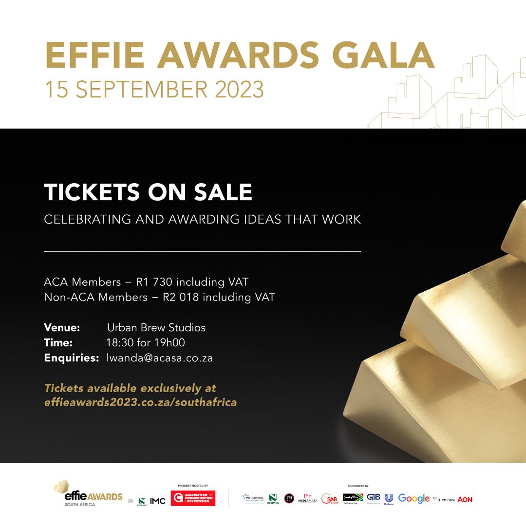 🎉 Join us for the ultimate marketing effectiveness celebration! Get your exclusive #EffieAwardsSA gala tickets now at ow.ly/JrSO50PzWOm/ 🎟️ Don't miss out on the reveal of this year's finalists and winners.🏆 📢 #ButDidItWork #MarketingUpClose #NedbankIMC2023