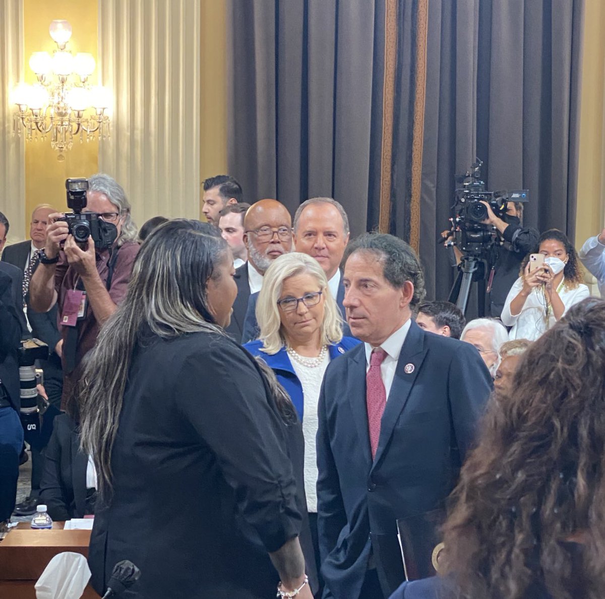 I was in the room when Shaye Moss gave her riveting and emotional testimony to the J6 Committee. I watched <a href="/libradunn/">Harry Dunn</a> offer comfort to her mother, Ruby Freeman. I’m glad to see them getting some Justice from the Fulton County DA this week.