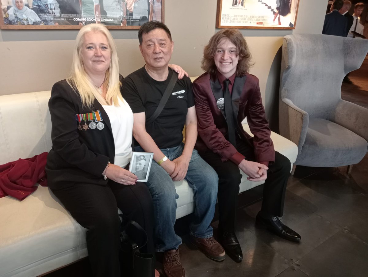 Very proud moment at the special screening in London of the sinking of the Lisbon Maru. Here is the producer & director Fang Li who has done amazing work.