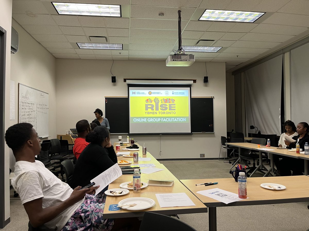 YBMenProject's tweet photo. Our hearts are full! Hosting a week-long training in Toronto to launch #RISEYBMenToronto is exactly what we needed to ‘round out the summer. Thank you @TheCRIBTweet for hosting us. Good things are ahead! ✊🏽 @UMSocialWork @center_curtis @BrittanyR_Brown https://t.co/OZ7XhDawey