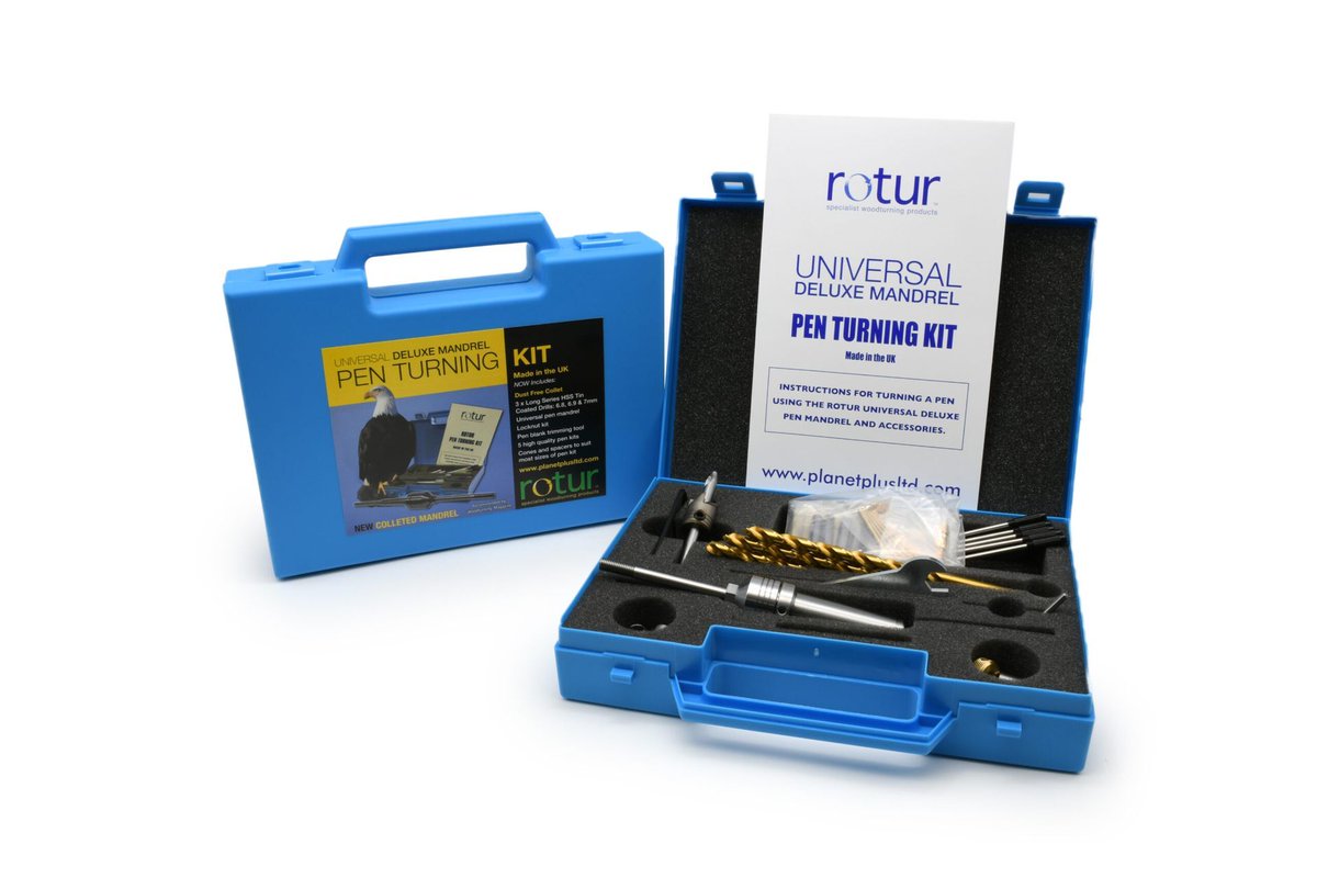 why_ayewood's tweet photo. Rotur Deluxe Colleted Pen Turning Kit 2mt - £95.12 https://t.co/5aXrK0KRt9 https://t.co/8f9GRj5bVb