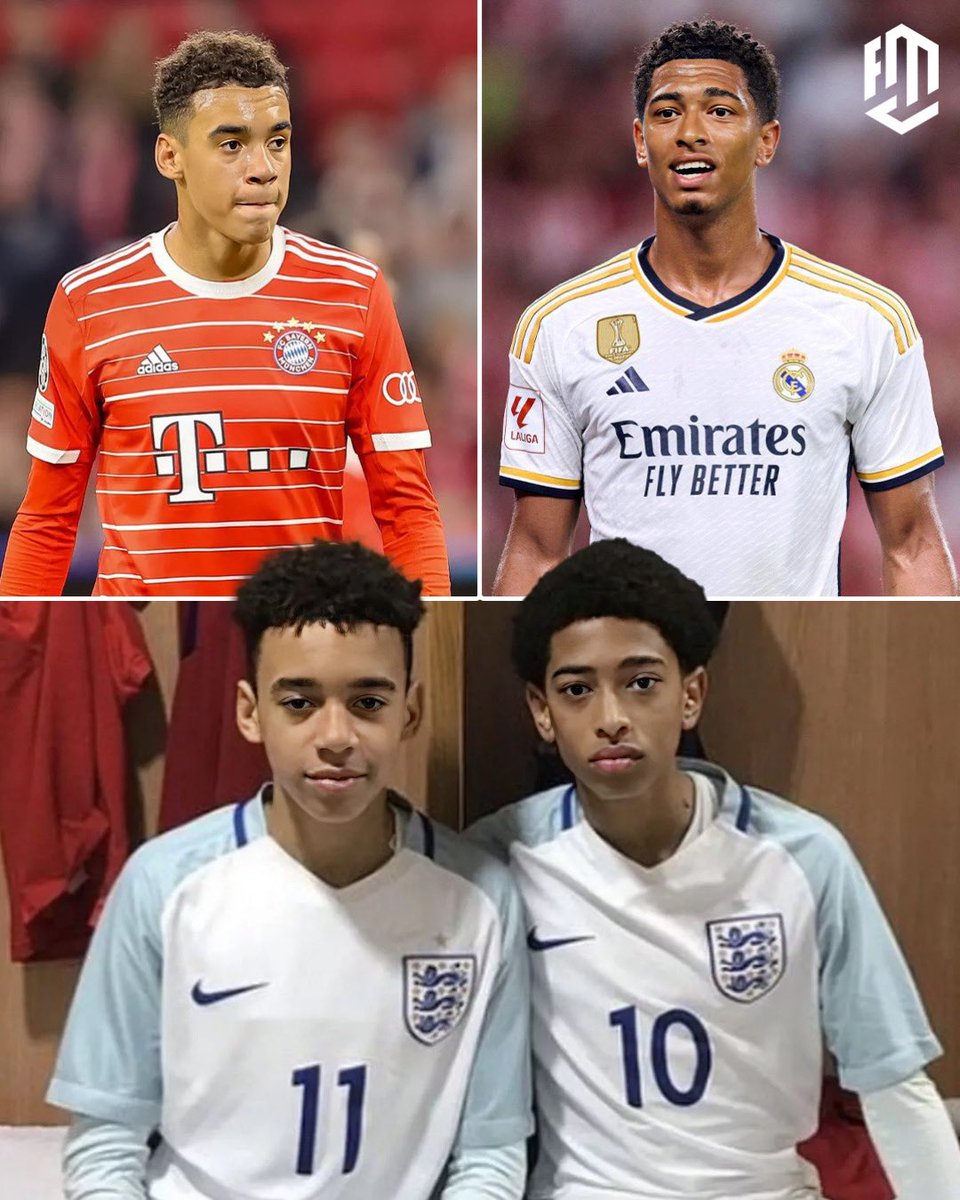 From sharing the pitch for England's youth to lighting up Europe's biggest stages 🌟 

Jude Bellingham at Real Madrid and Jamal Musiala with FC Bayern show why you should always dream big! 🚀⚽