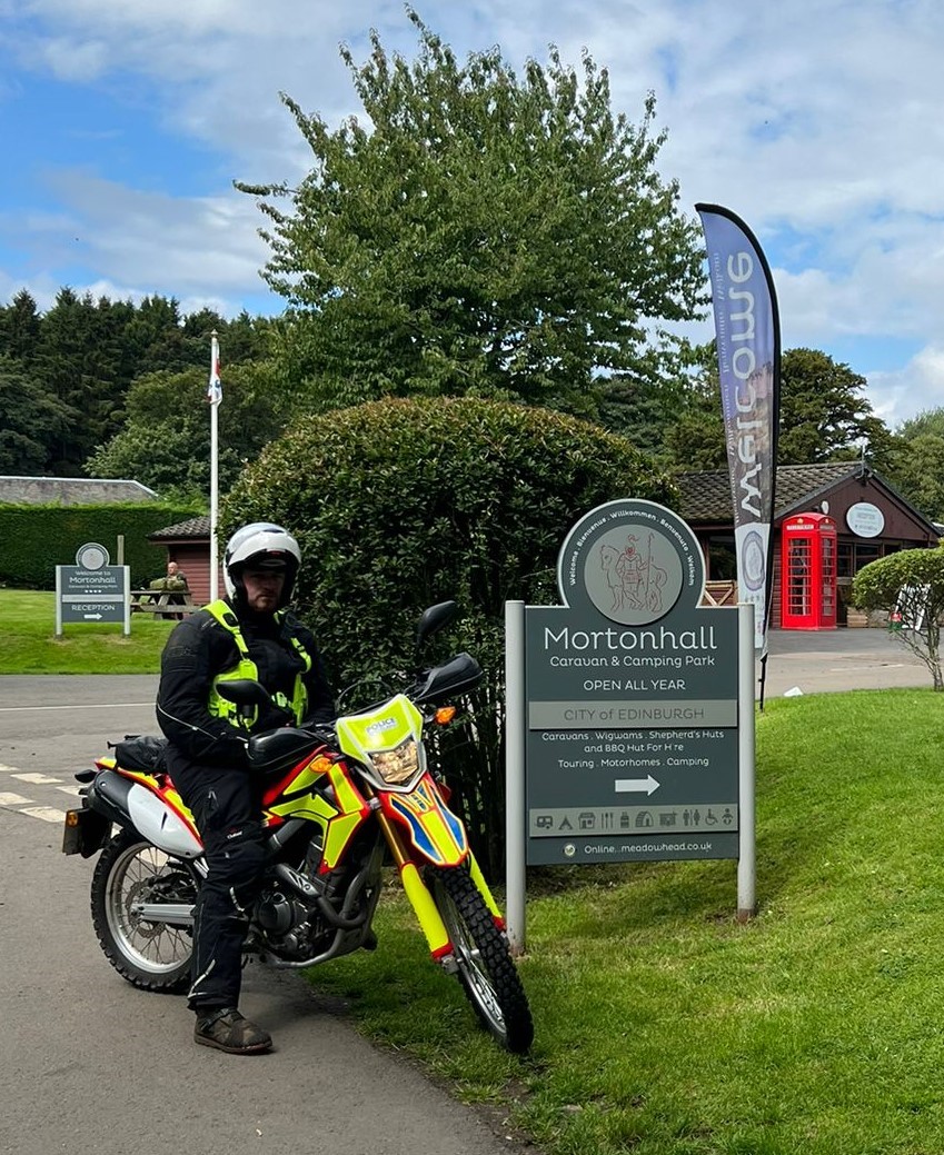 Police Scotland's Op Orbit motorcycle officers on patrol in the East Of Edinburgh and recovering 2 stolen motorcycles along the way. #OpOrbit #OpSoteria