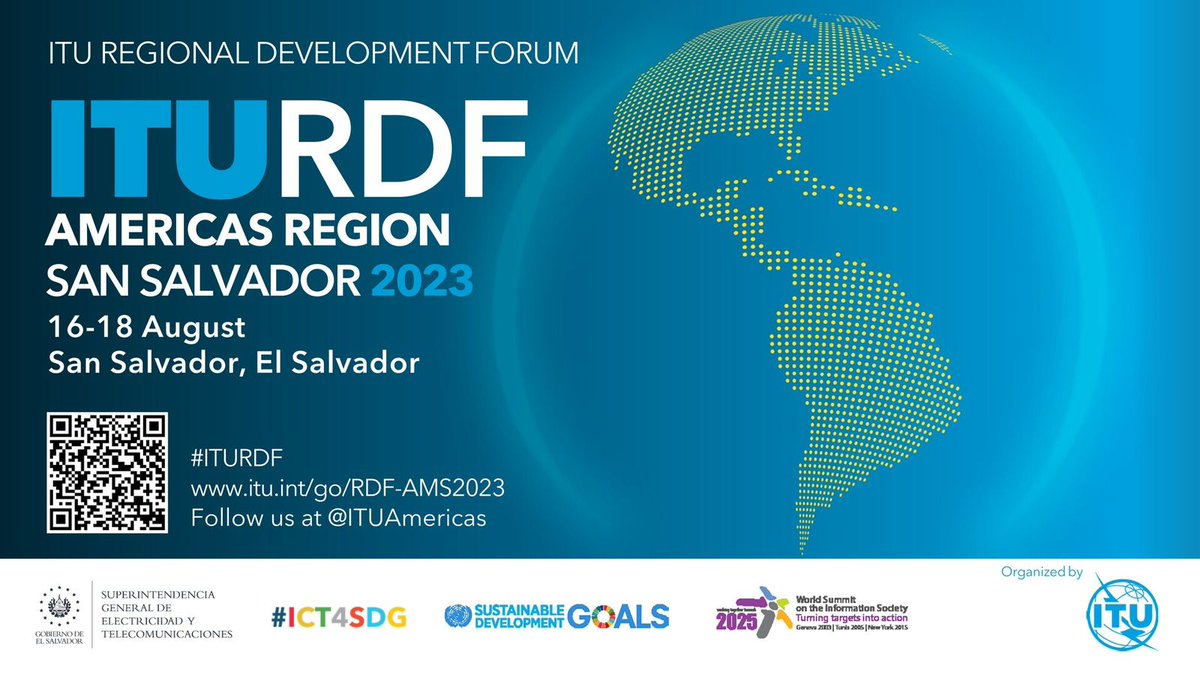 Da inicio el 'Foro de Desarrollo Regional de la #UIT para las Américas'.

Un espacio de discusiones importantes sobre el #DesarrolloDigital.

#ITURDF @ITUDevelopment @ITUAmericas