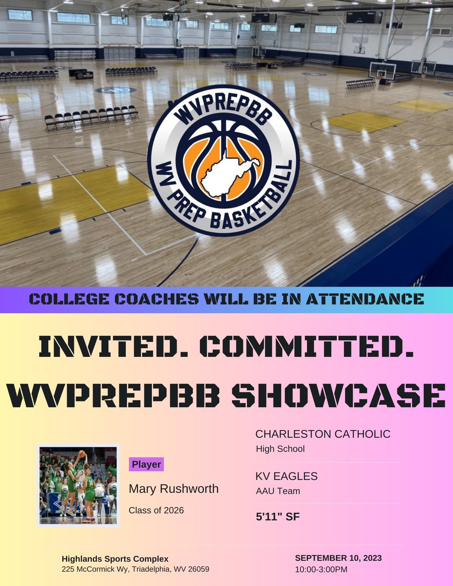 (3/3) Announcing our next set of commits to our Girls Basketball Showcase, taking place on September 10, 2023, at The Highlands Sports Complex in Wheeling, West Virginia. @RayanaBreck18 @luciecline2026 @haylen_cook @rushworth_mary