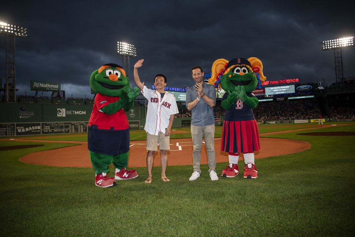 Dr. Adrian Wong was honored by the <a href="/RedSox/">Red Sox</a> at Fenway Park as a Medical All-Star. Dr. Wong has been a Pharmacist at BIDMC for five years and was recently named the Massachusetts Pharmacist of the Year. Thank you, Dr. Wong, for all you do for patient care!