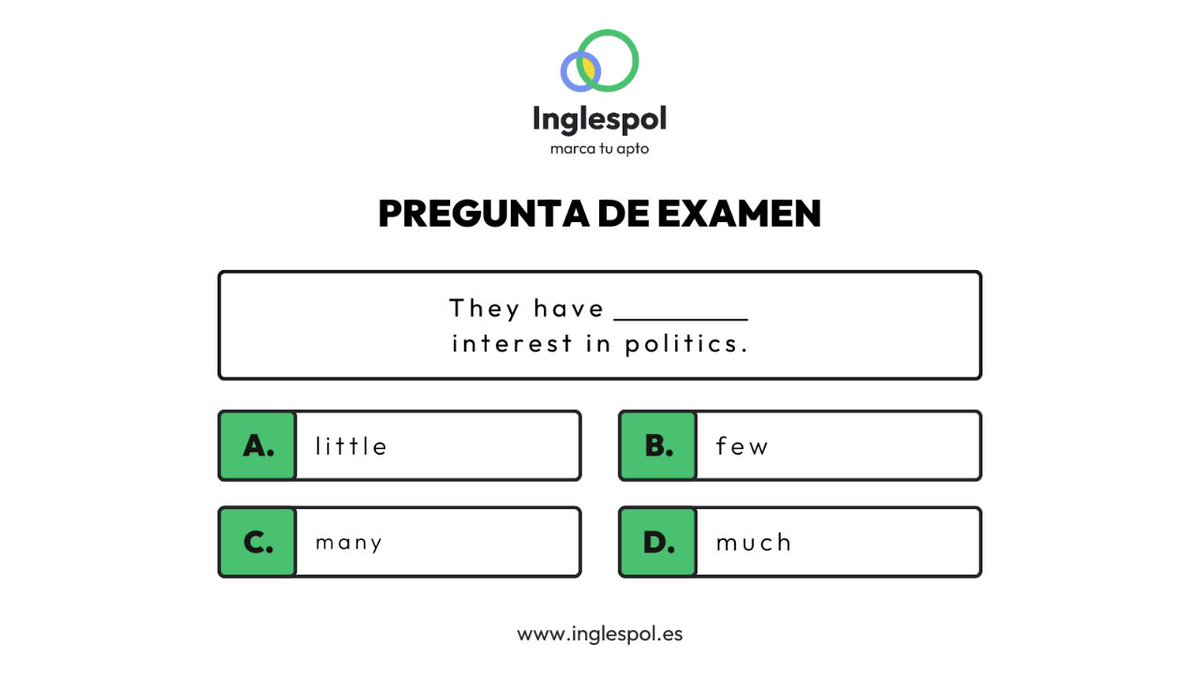 inglespol's tweet photo. 🔥 PREGUNTA DE EXAMEN 🔥

Comenta y te damos la respuesta y explicación 😉´ https://t.co/w6GrqpPzfN