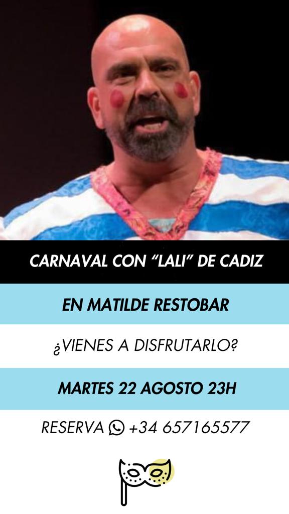Por si os apetece un ratito de carnaval, estaremos el martes 22 en La Parrilla de Matilde. Se aceptan peticiones jeje