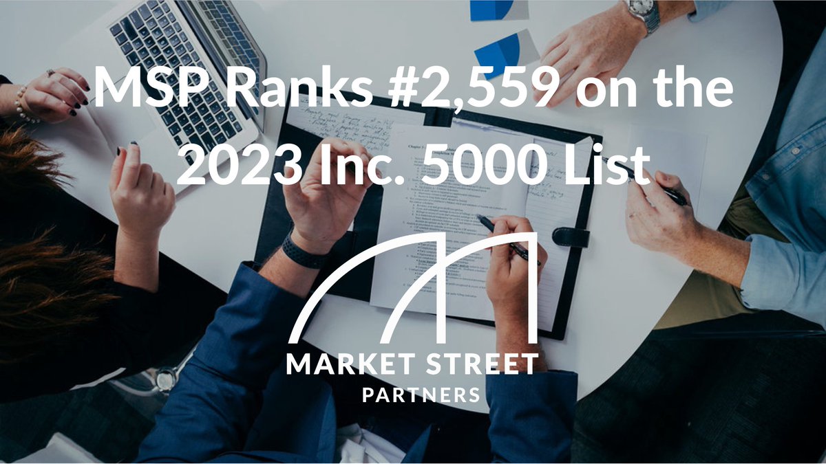 2023 has been a big year of wins for us already, and we’re proud to announce our debut on the Inc. 5000, coming in near the top half at No. 2,559. Congrats to everyone on our team and the other Chattanooga companies who made the list this year! marketstreet.partners/blog/2023/msp-…