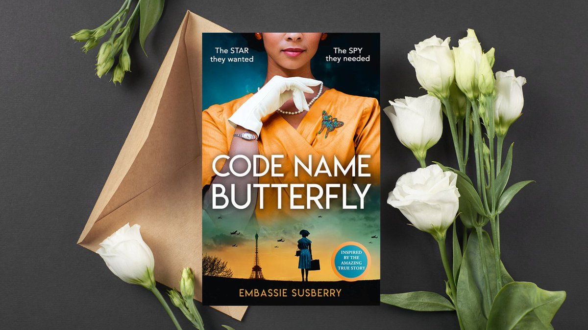 Harper360's tweet photo. 🦋 COVER REVEAL 🦋 We're so excited to reveal the cover for Embassie Susberry's #CodeNameButterfly, inspired by the true story of Josephine Baker in the French Resistance! Coming this January in paperback: https://t.co/AVSQnuJ89r https://t.co/8X7qJvlNwK