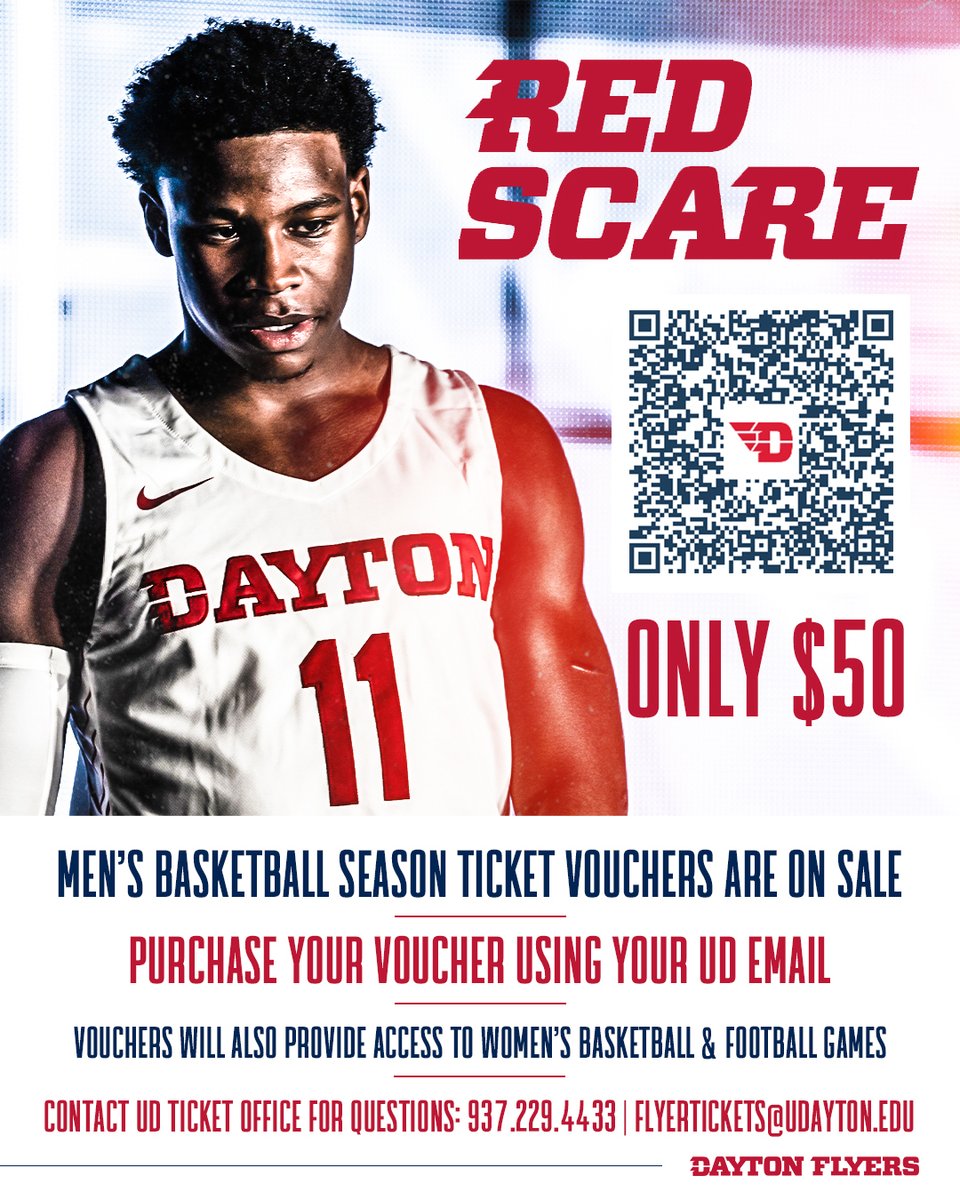 🚨 Attention University of Dayton Students 🚨 Student vouchers are now available! Be sure to get the voucher now before it's too late ✈️🏀 For more info, reach out to @red_scare or click here ➡️ ow.ly/ebYU50PzRM6 #GoFlyers // @univofdayton