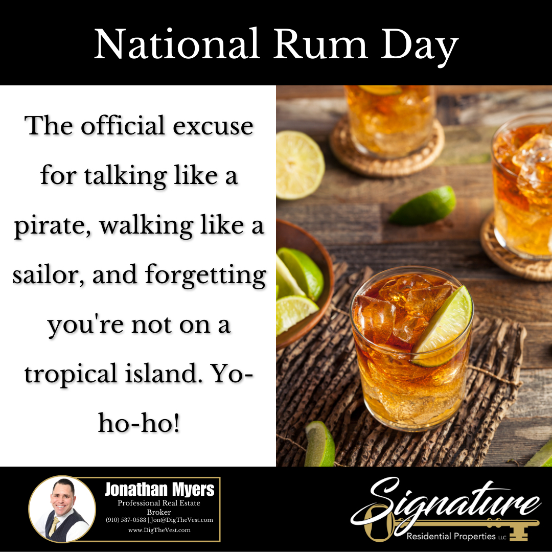 DigTheVest's tweet photo. 🥃🎉 It's National Rum Day! That's right, a whole day dedicated to our favorite pirate juice. So, grab your bottle of liquid sunshine, and let's toast to the only spirit that makes you feel like you're on a beach, even when you're stuck at home. 😜 #NationalRumDay #Cheers 🍹🏝️ https://t.co/mt79HUCil7