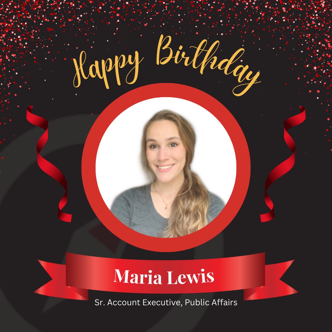 NewPublica's tweet photo. Join us in wishing our NEW Sr. Account Executive of Public affairs, Maria, a very happy birthday! Congratulations on your new role! We hope your day is spent in loving company🥳🎂🎉 https://t.co/cmbs0LOfx5