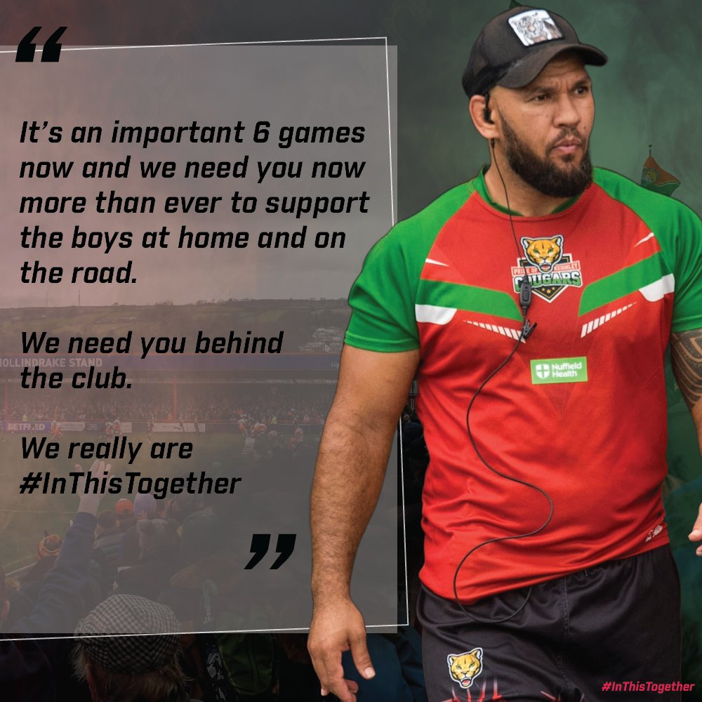 DOR, Jake Webster has issued a rallying call to all fans to get behind the boys this weekend!

Tickets are available for this weekends game against Batley online here > buff.ly/3maEPiD