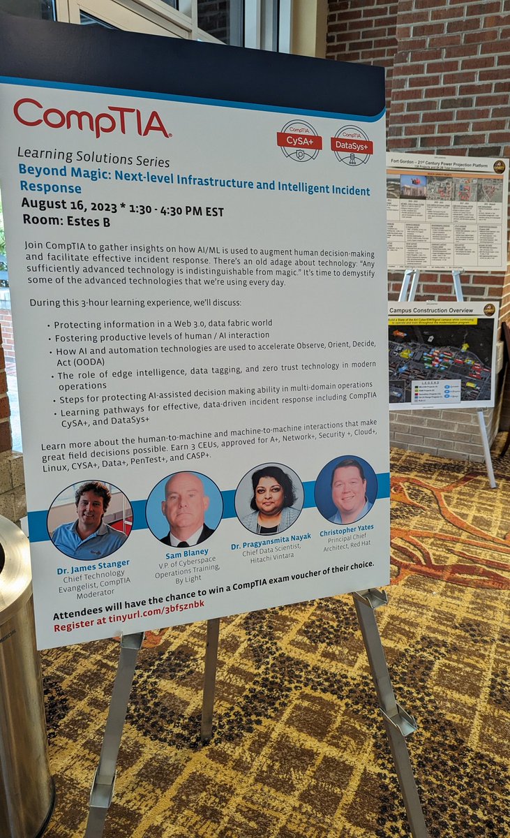 SorishaPragyan's tweet image. T-1 hour to go!!
Join us at Estes B #TechnetAugusta
@HVFederal @HitachiVantara
@Hitachi @Hitachi_US
@CompTIA @CompTIA_PS