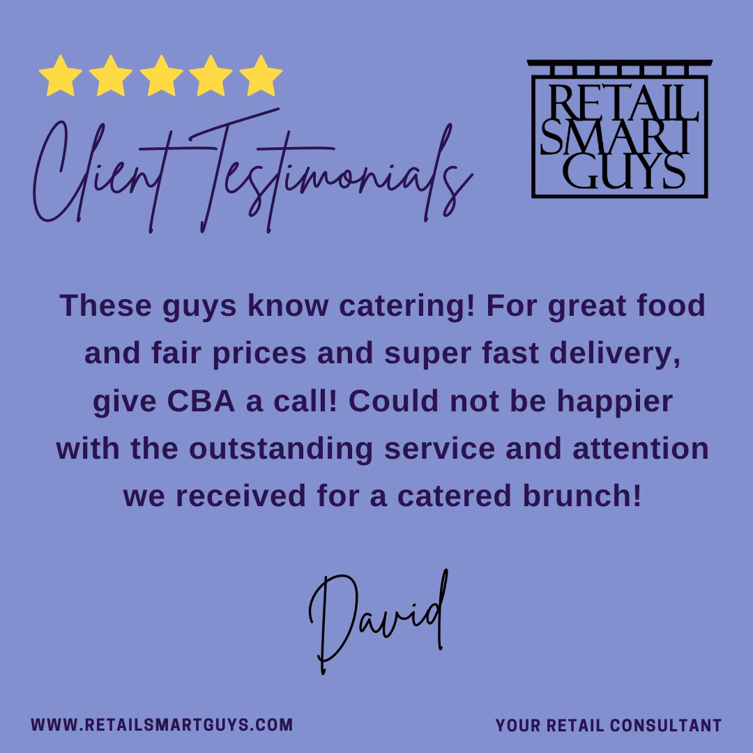 Thank you so much David for your positive reviews!

#retailsmartguys #retail #retailadvice #retailconsulting #retailsales #retailInventory #managementone #retailorbit #retailstore #retailsolutions #retailservices #clientfeedback #satisfiedcustomer #happyclient