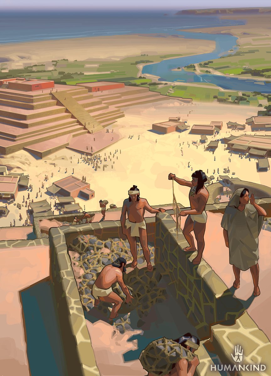 QuentindeWarren's tweet image. Hey ! An illustration depicting the Caral civilization in Humakind.

#Humankindgame