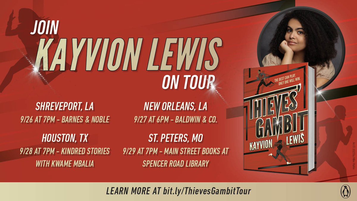 🚨 Look who’s going on tour!! 🚨 Come visit me in-person during THIEVES’ GAMBIT’s launch week this September! Shoutout to @penguinteen and all these amazing bookstores for making this happen!! I’m hoping to meet the coolest readers. 🖤 bit.ly/ThievesGambitT…