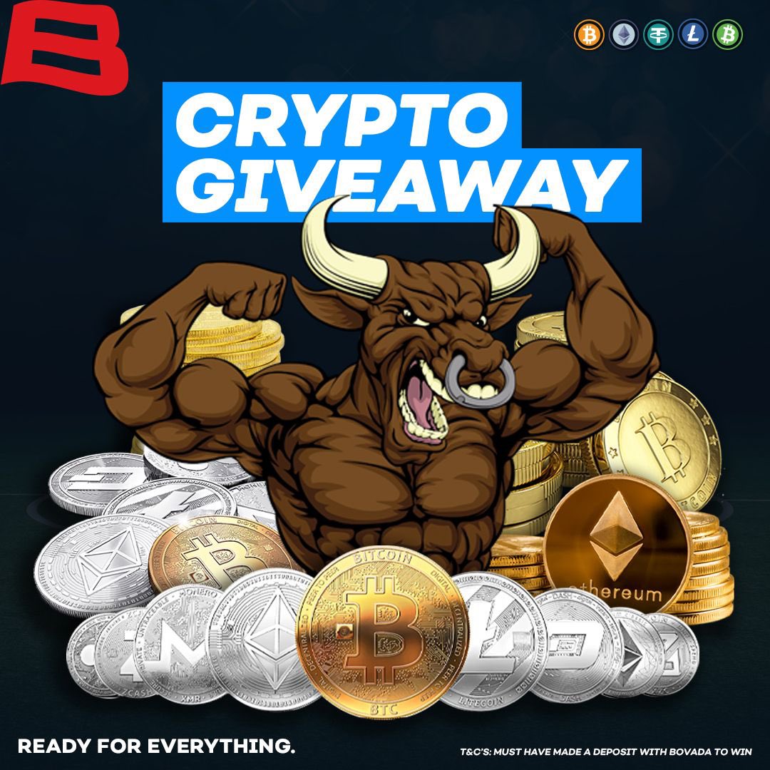 #GetBullishwithBovada ⚽️ giveaway!

For a chance to win a crypto bonus worth $50 💸 

🔁 this post, follow us
➕Tell us who’s winning the WWC final? 🏴󠁧󠁢󠁥󠁮󠁧󠁿 (+175) or 🇪🇸 (+160)

We’ll randomly pick 3 winners tomorrow (X, IG &amp; FB)

Terms: bit.ly/B1vDCt