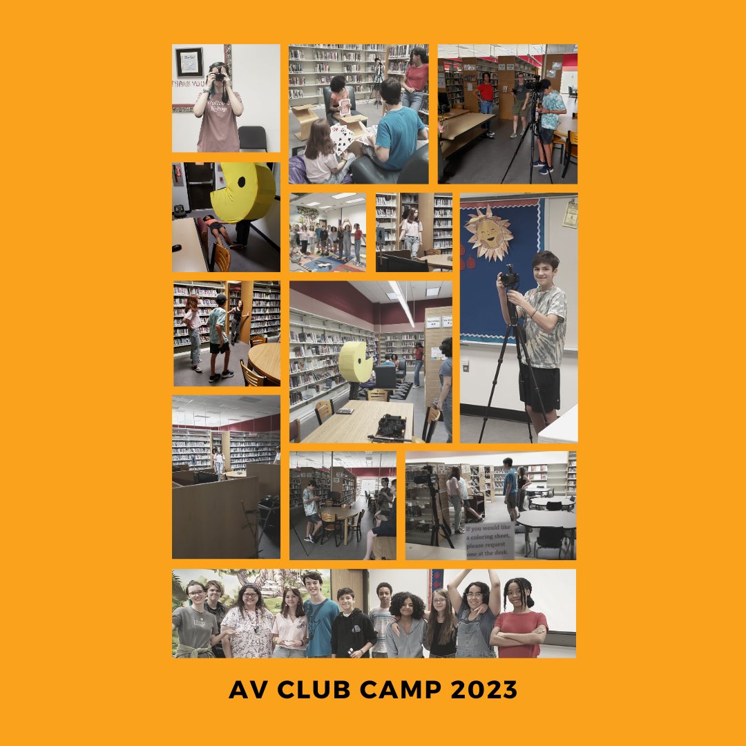 AtascocitaLib's tweet photo. Coming to a library near you! This summer, AV Club members spent a week scripting, blocking, acting, filming, and editing their own movie. Thanks to @bestbuy for the grant to support this program. #hcplteens #harriscountypl #atascocita #atascocitatx #librariesoftexas #tslac #txla https://t.co/xy3YRByLd5