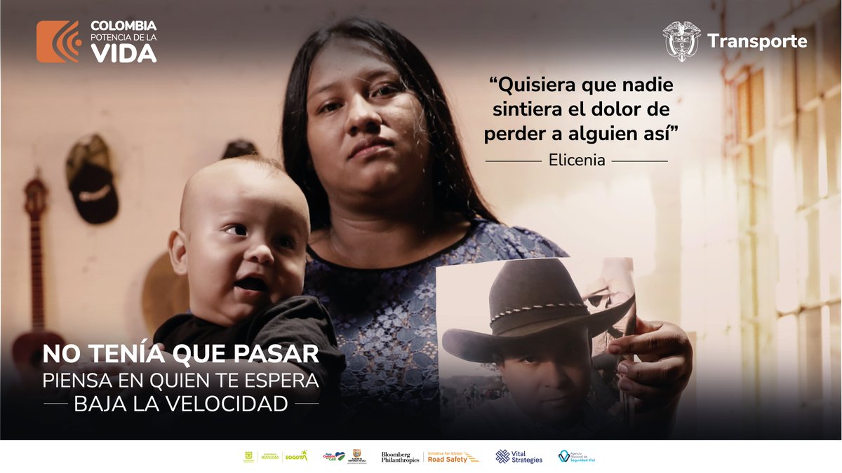 ansvcol's tweet photo. ¡Ninguna muerte por siniestros viales es aceptable!  La @ansvcol,@sectormovilidad, @BloombergDotOrg @VitalStrat y @MovilidadCali se unen para generar conciencia de un cambio por la vida porque simplemente #NoTeníaQuePasar https://t.co/gcAgQ8gqEt