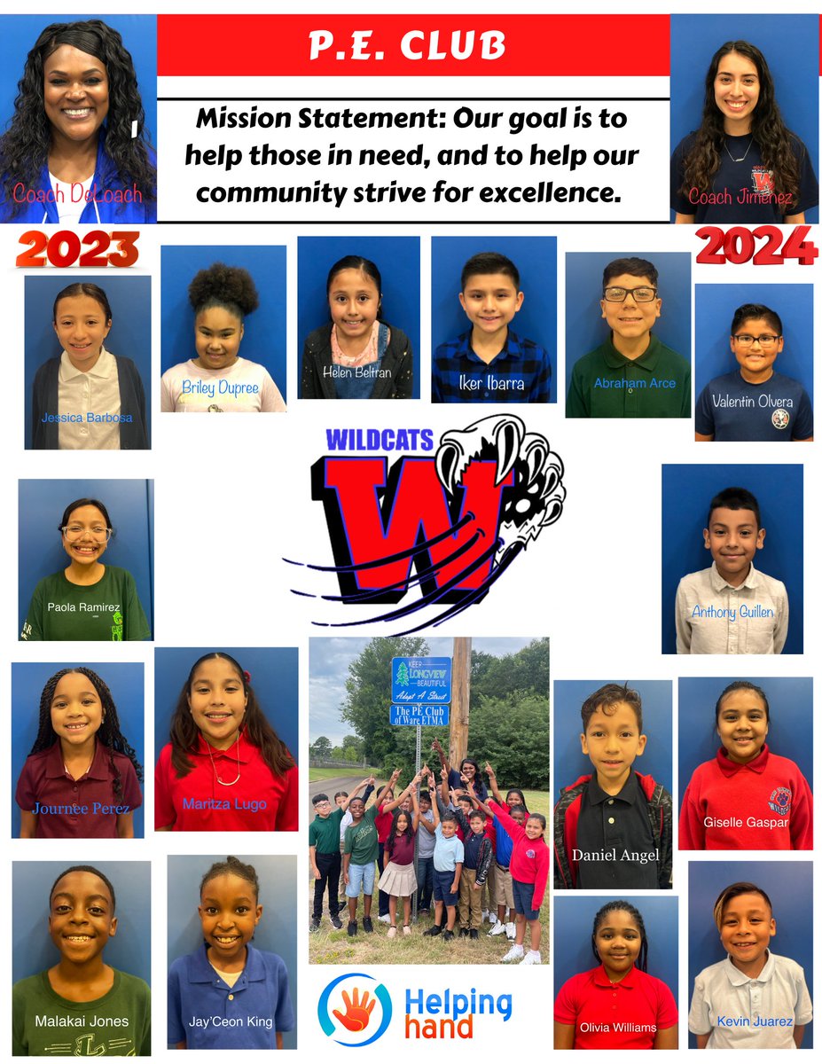 ♥ RAISE YOUR HAND IF YOU'RE PROUD OF THESE KIDS!
Coach DeLoach &amp; her 2023 Ware East Texas Montessori Academy P.E. Club are on the loose again as a brand new Adopt a Street sponsor! Can't wait to watch you GO P.E. Club!
Adopt your own stretch of street-email klb@LongviewTexas.gov