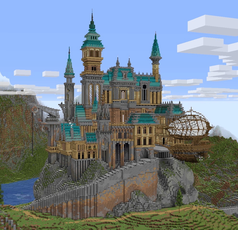 湖畔の城
#Minecraft 
#minecraft建築コミュ 
#minecraftbuilds