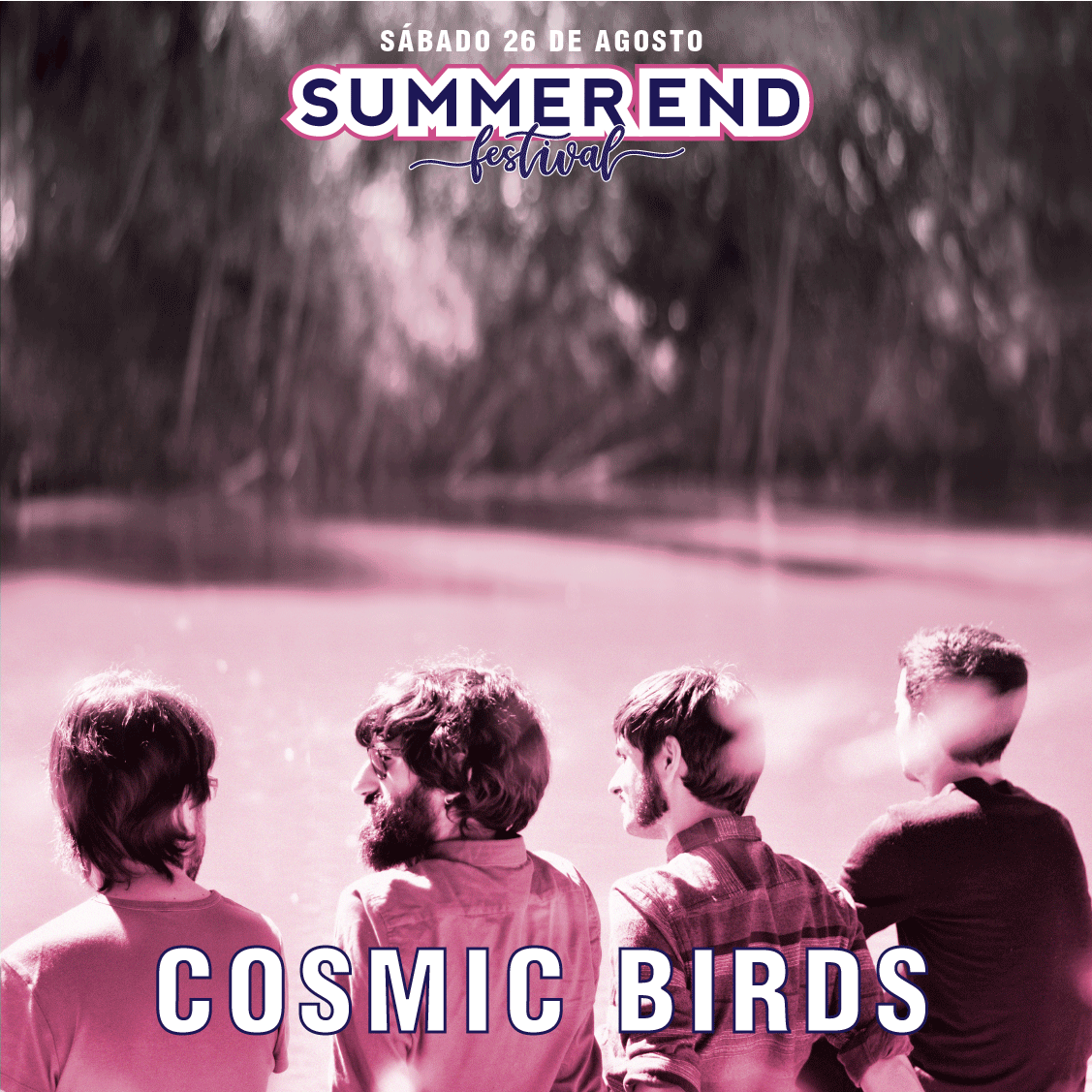 🔥COSMIC BIRDS🔥
Sábado 26 de agosto en Simancas
<a href="/cosmicbirds/">Cosmic Birds</a> no podían faltar después de haber estado desde el inicio apoyando el festival. El grupo retoma el vuelo y harán algún adelanto de su cuarto álbum "Flying Tales and Nightmares" que presentarán próximamente en Valladolid