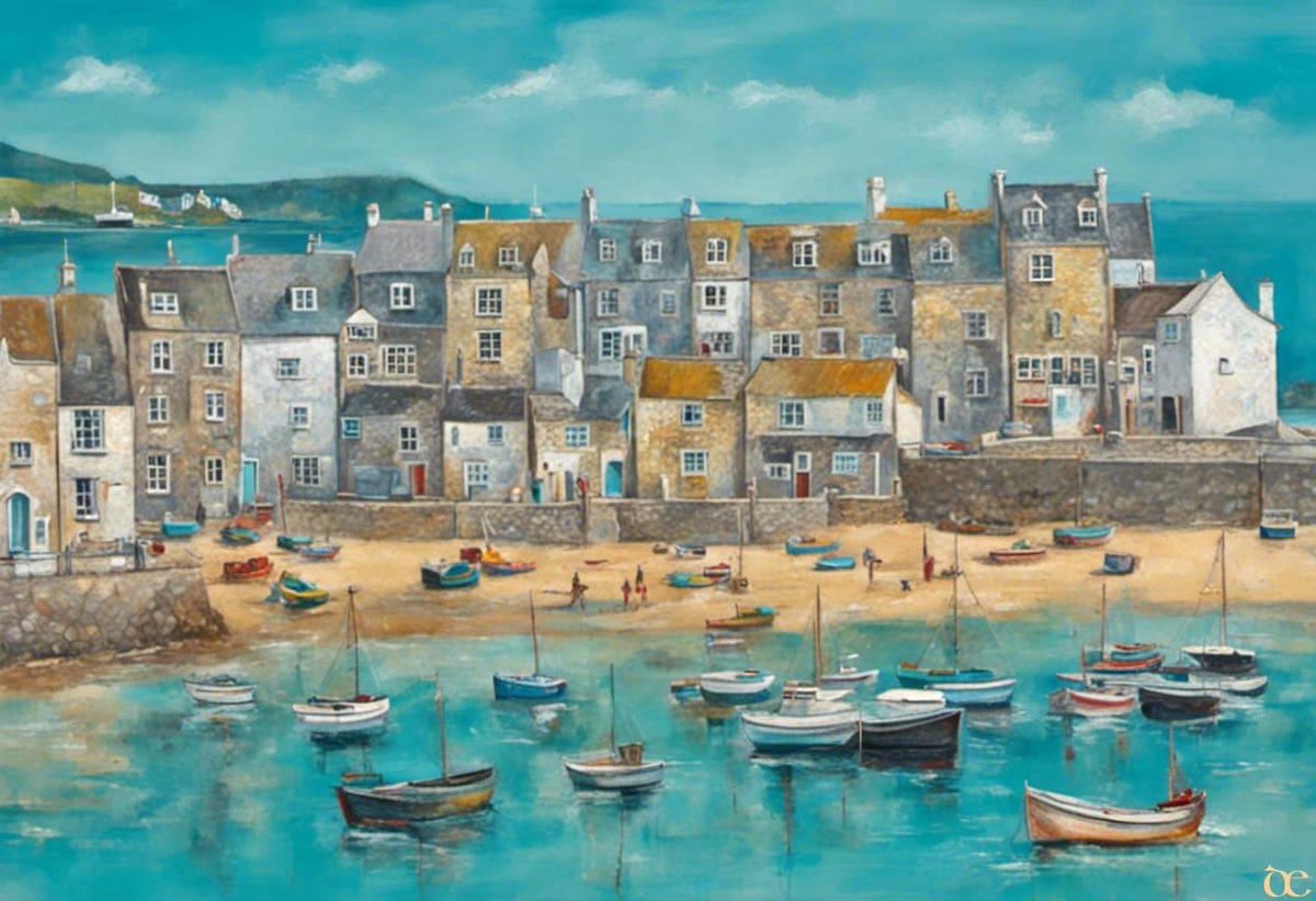 davelder's tweet photo. My latest artwork inspired by my recent visit to St Ives, Cornwall. 🧑🏼‍🎨🎨🖼️ https://t.co/jGBfvaCQNo