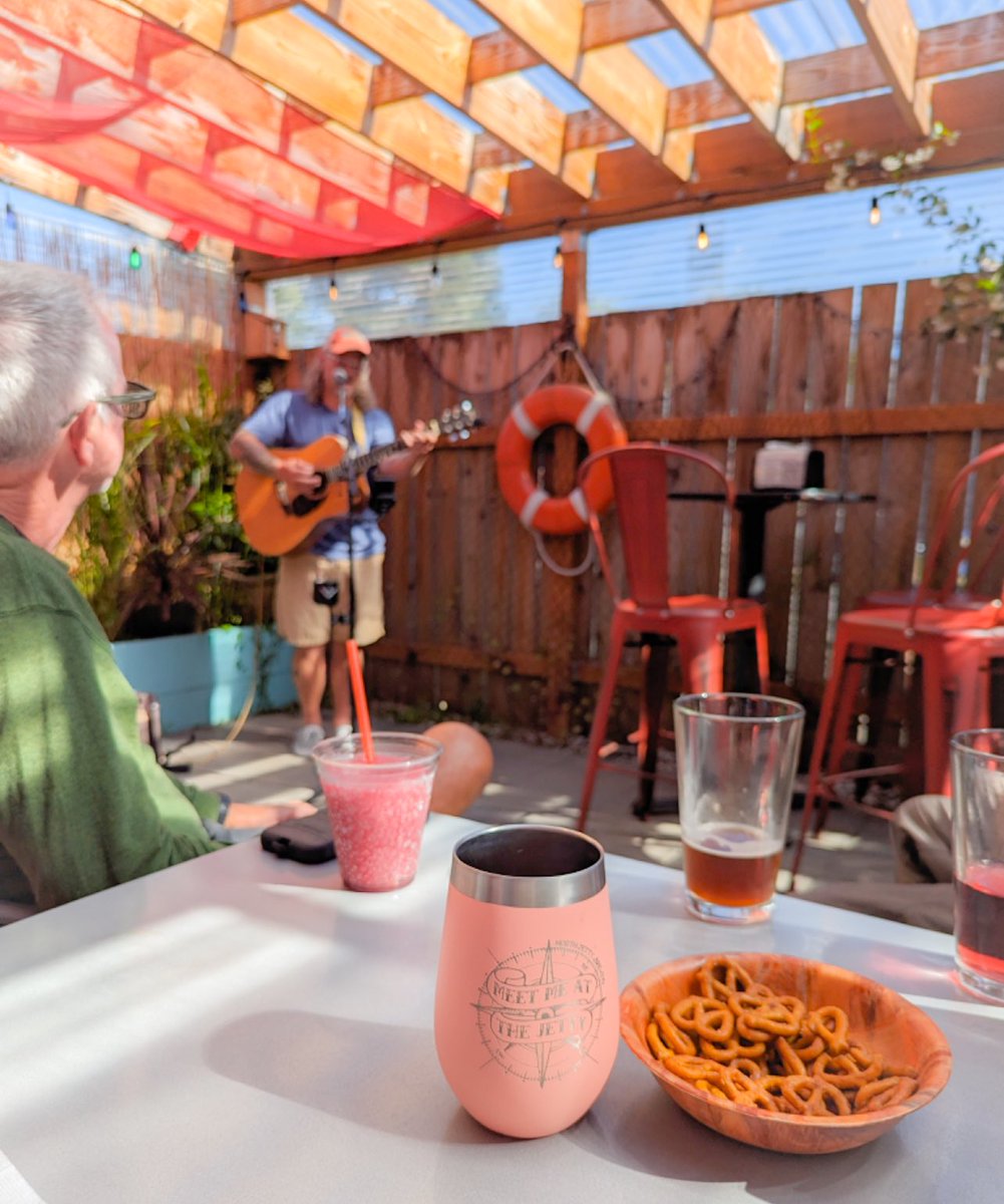 We are HALFWAY through August!! And ready for a cool down! Kick it with us this Thursday, August 17th, on the Jetty Patio, for Prefunk, with our very own Erik Svendsen playing from 4pm-6pm. Time flies when you're having fun! #summertime #patiobeers