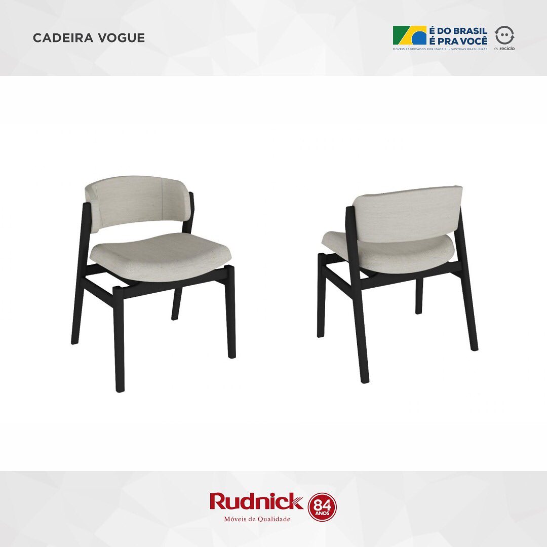 moveisrudnick's tweet image. CADEIRA VOGUE
Cadeira com encosto e assento curvo / Produto Estofado.
Confira: tinyurl.com/2z35uctv
#Móveis #Rudnick #RudnickMóveis #MóveisRudnick #MóveisDeQualidade #CadeiraVogue