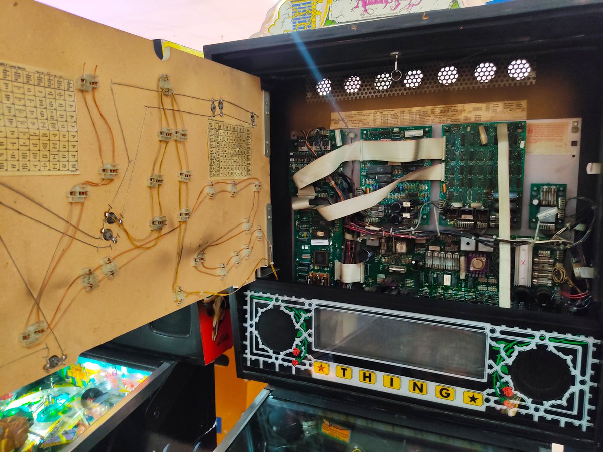 MuseoRecreativo's tweet image. Cuando te digan que hace calor 🔥, solo tienes que recordar el #backbox del #pinball con bombillas 💡incandescentes y verás lo que realmente es estar calentito 😜 
#Museo #curiosidades #diseño #interior