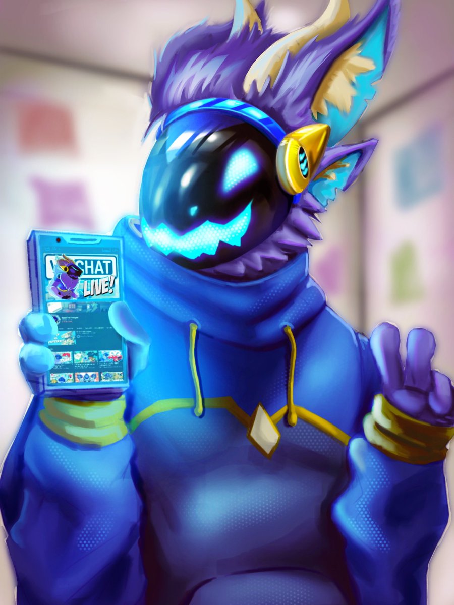 Finished art, do you know him? 👀

#protogen #furry #furryart
