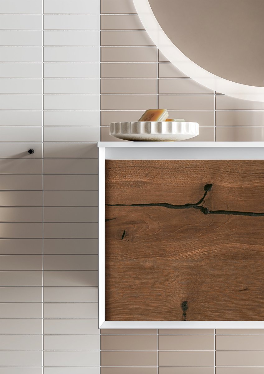 BluBathworks's tweet photo. The entire 45° furniture collection is characterized by a unique 45-degree design feature, achieved by folding the pieces to create 45° joins. To further differentiate this collection, vanity fronts are available in a choice of natural wood finishes and new sleek lacquer colors. https://t.co/NHWppH9LWx