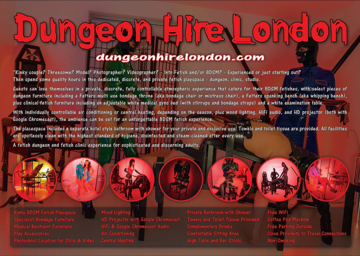 Dungeon Rental in NW London. spotlessly clean #BDSM #dungeon / #fetishclinic, with hotel style bathroom. hire our exclusive dungeon / fetish clinic for your own private play sessions, or photo and video shooting! dungeonhirelondon.com for more info. #dungeonhire #dungeonrental