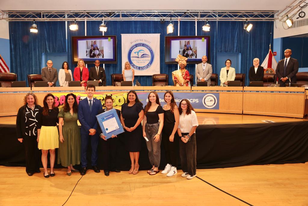 MDCPS's tweet photo. Recognizing Beverly Heller for her decades of service and commitment to advocating for students across @MDCPS. Her long-lasting contributions have positively impacted thousands of students, teachers, and families in our community. https://t.co/9QSQJQNeW0