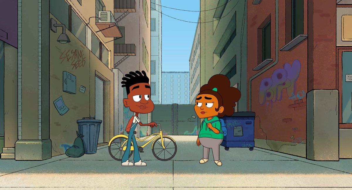 ChazzyMcFly's tweet photo. Happy Indie Animation Day! ❤️🎊🎉

Battu is a 15 minute hip hop animated musical about Otis and Jada, two crazy talented dancers competing for a spot in a summer dance troupe!!  We’ve been working hard on the short for awhile now, and a finish line is in sight 👀 https://t.co/KyjjU00mk7
