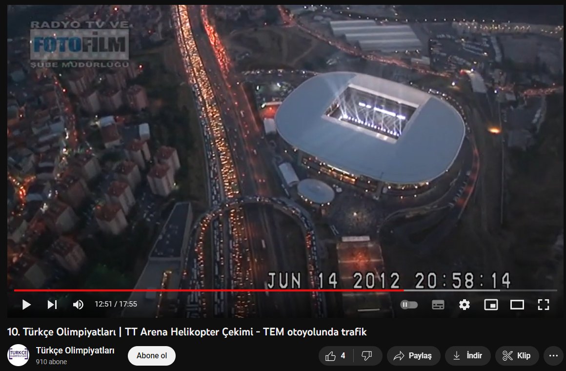 Beşiktaş'ın Rashica videosunun başında kullandığı görüntüler, FETÖ'nün Türk Telekom Arena'da düzenlemiş olduğu 10. Türkçe Olimpiyatları etkinliğinden.