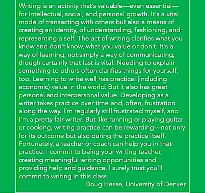 My dad is an English professor who was asked to draft an AI policy for his students. Strongly cosign all of this.