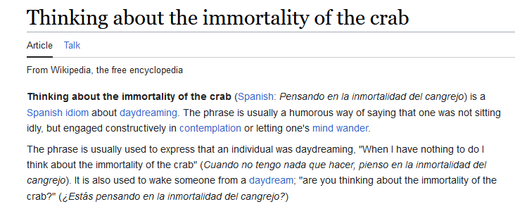 SketchesbyBoze's tweet photo. instead of saying, “I’m daydreaming,” you could say, “I’m thinking about the immortality of the crab” https://t.co/mjU9tLMweD