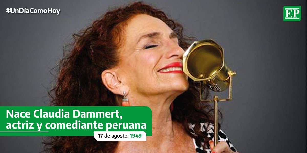 Diario_EP's tweet photo. La carrera de #Dammert la llevó a distintos escenarios, tanto de #Lima como #EstadosUnidos. Además, se convirtió en la #primeramujer en hacer #unipersonales en el Perú.

#Efemérides #DiarioEP https://t.co/8zKzLCB5AQ